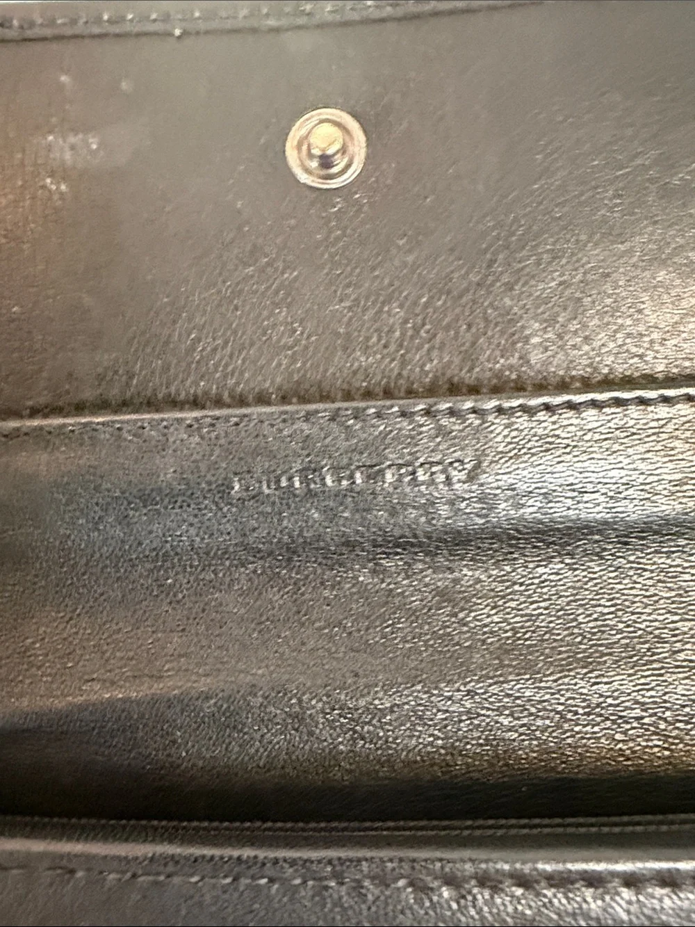 Burberry Tan Plaid Clutch with Black Trim